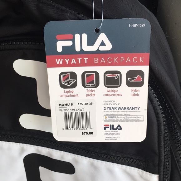 NWT Fila backpack 🎒 - Picture 2 of 3